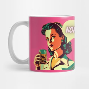 Nope Funny Sarcastic Vintage Retro Mug